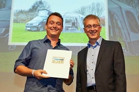 Vango 2020 awning range scoops prize at Golden Motorhome Awards