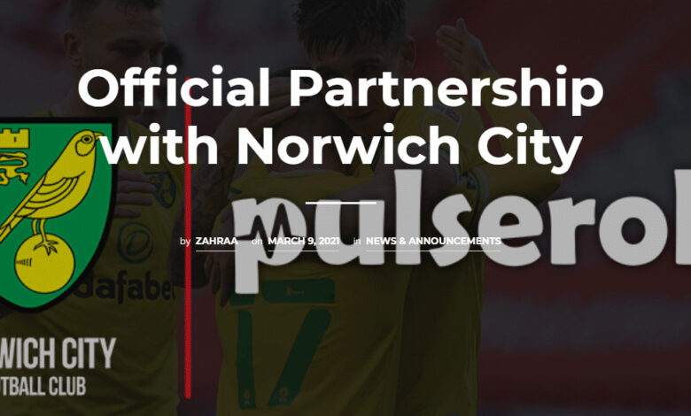 Pulseroll, Official Training Ground Partnership with Norwich City.