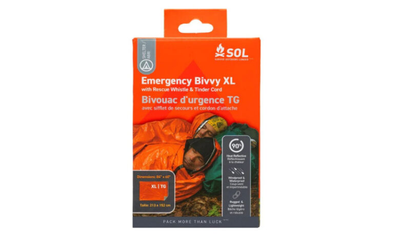 SURVIVE OUTDOORS LONGER Emergency Bivvy XL w/ Rescue Whistle