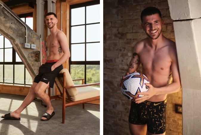Mason Mount Unveils New Autumn Winter 2023 Nike Underwear Collection