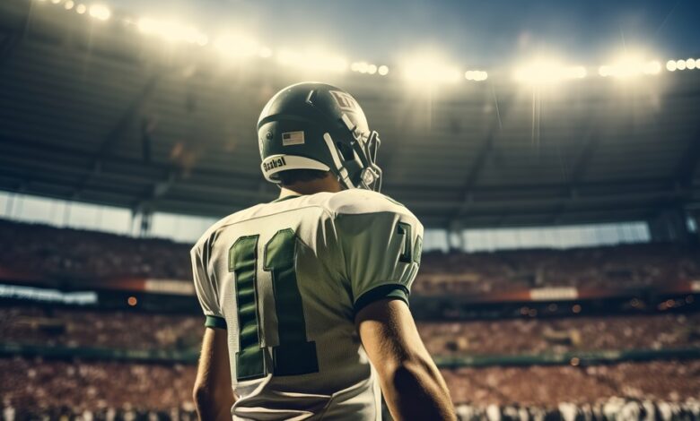 NFL game at a stadium