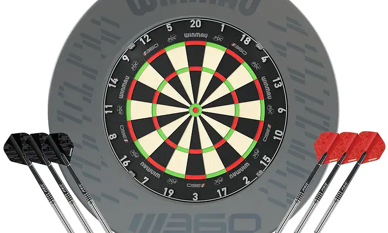1. High-quality electronic darts board with LED display, perfect for competitive play and home entertainment, featuring red and black darts for professional gameplay.