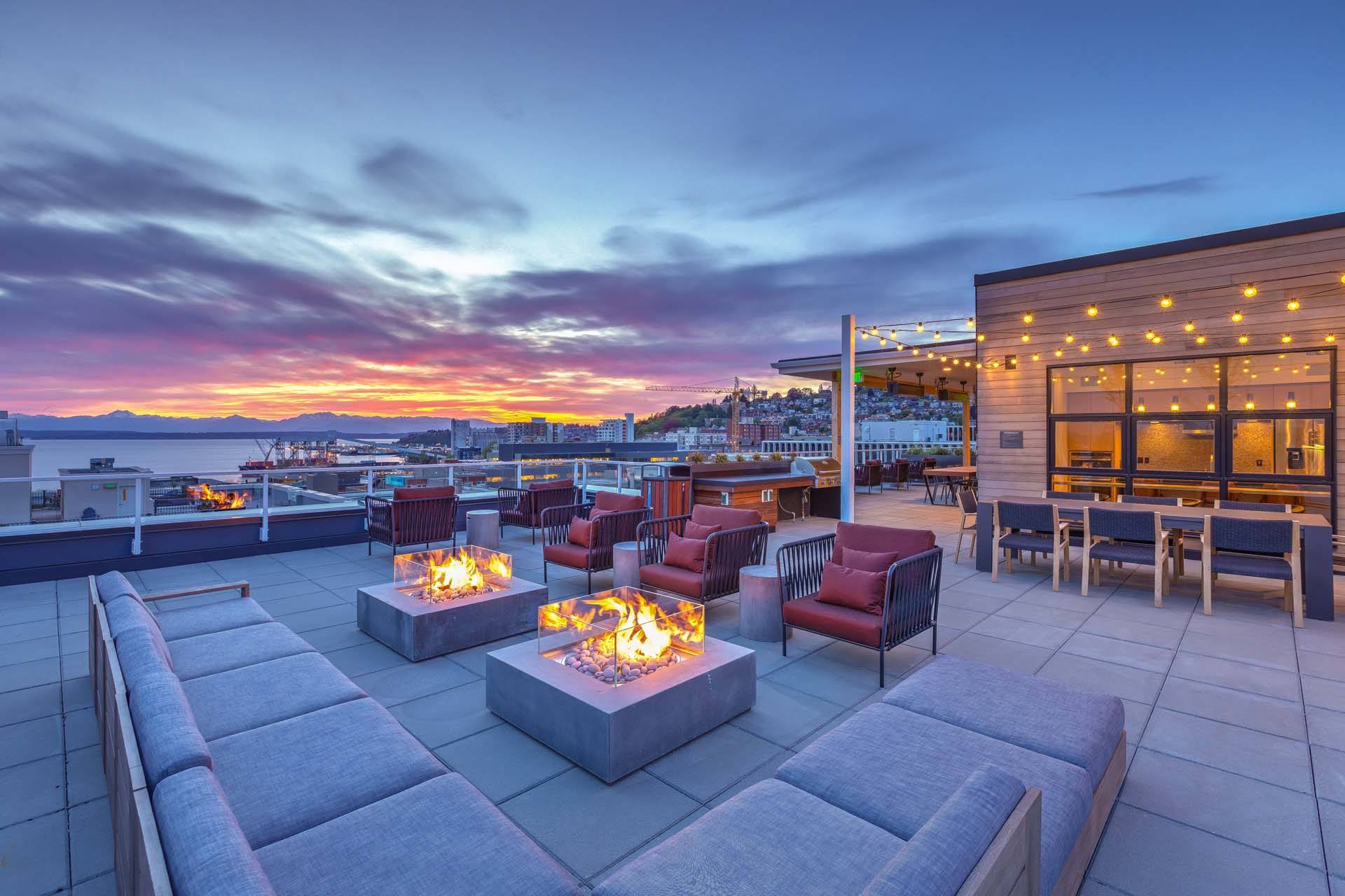 Rooftop Deck at Windsor Queen Anne, Seattle Washington