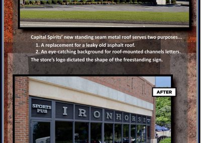 Custom architectural signs and fabrication for commercial and retail spaces.