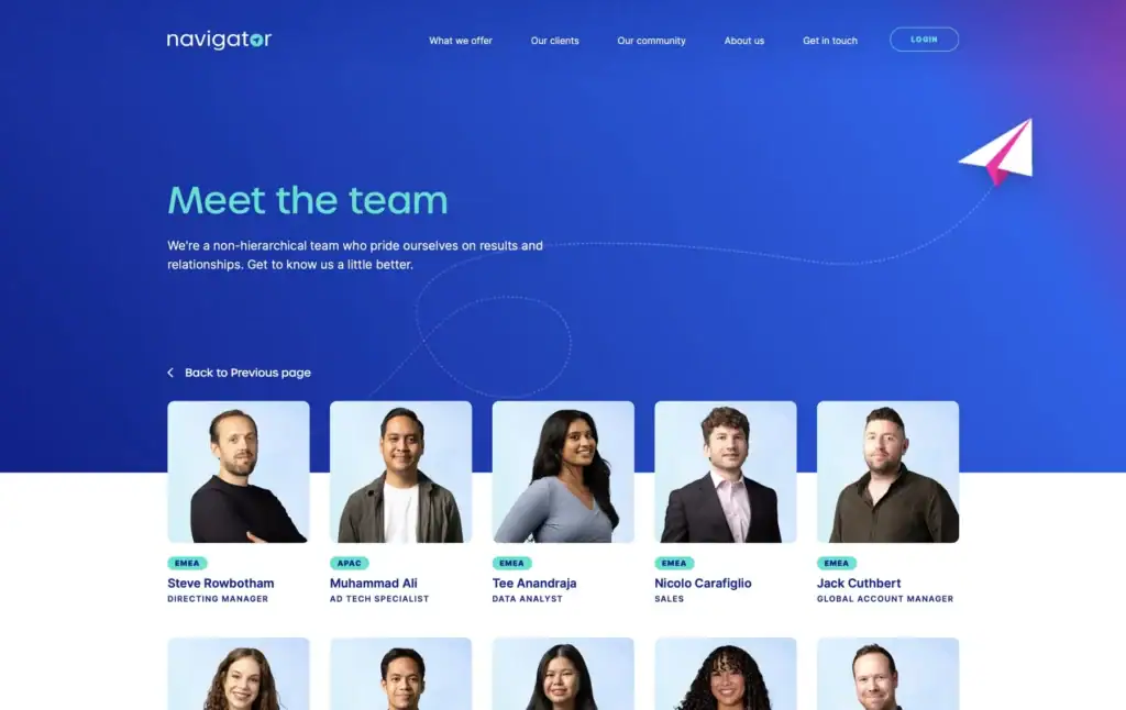 Sales Navigator dynamic WordPress team profiles