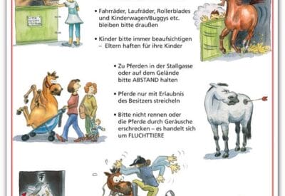 Poster | Liebe Besucher - Stallregeln