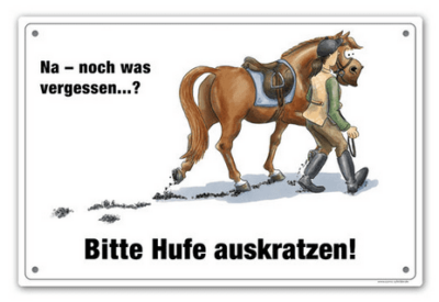 comic hufe auskratzen