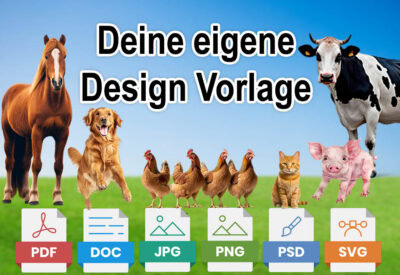 Deine Futterplan Design Vorlage für dein Haustier, Pferd, Hund, Katze, ...