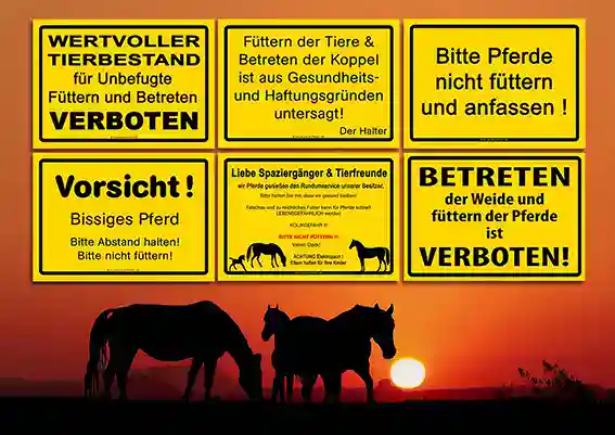 Weideschilder Stallschild-Profi Pferd