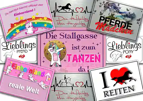 sonstige Schilder Stallschild-Profi Schild Pferd
