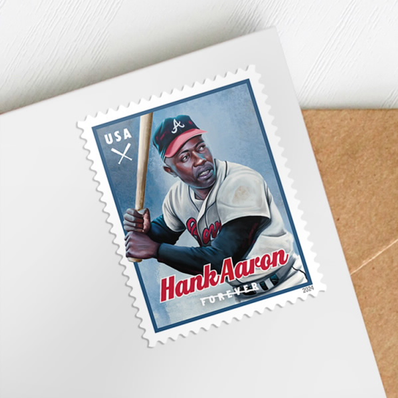 2024 Hank Aaron Forever Stamps, Sheet of 20 - Image 1
