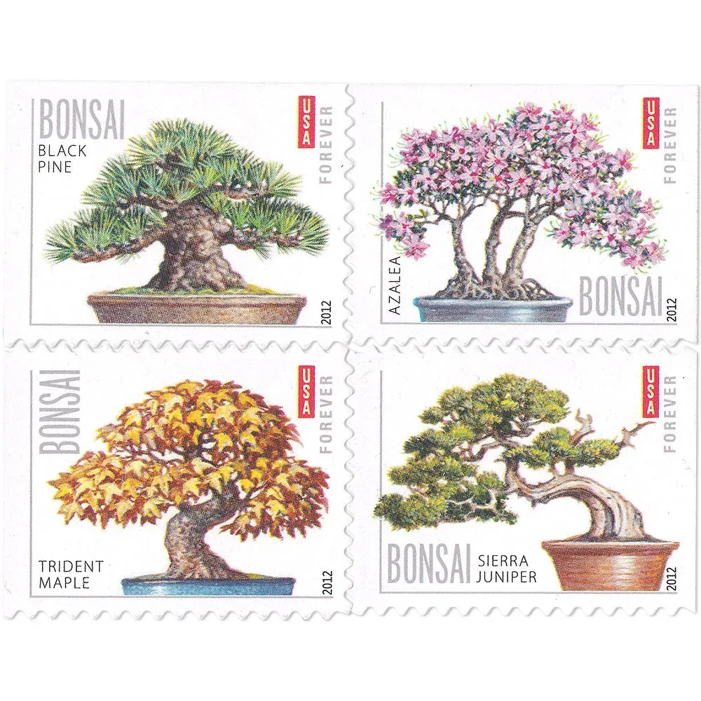 (2012) USPS Bonsai First Class Forever Postage Stamps - Image 2