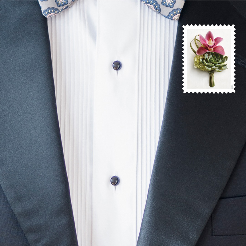 (2020) USPS Contemporary Boutonniere Forever Postage Stamps - Image 2