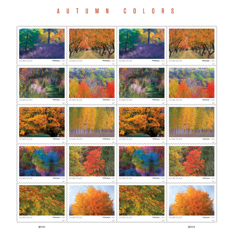 28e8432d4b.jpg 2024 forever stamps Autumn Colors - Image 1