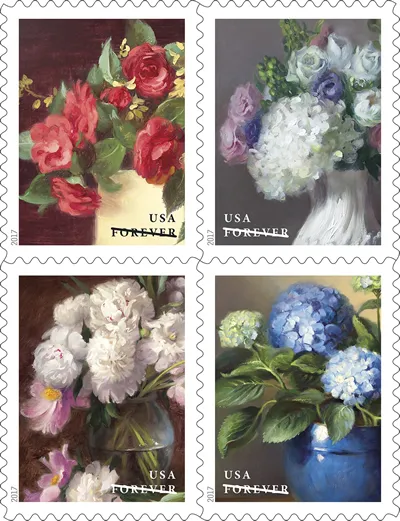 (2017) USPS Flowers from The Garden Forever Stamps - Image 2