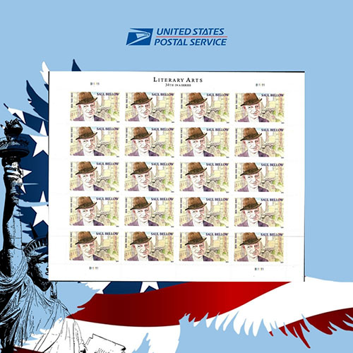 2024-usps-saul-bellow-forever-stamps