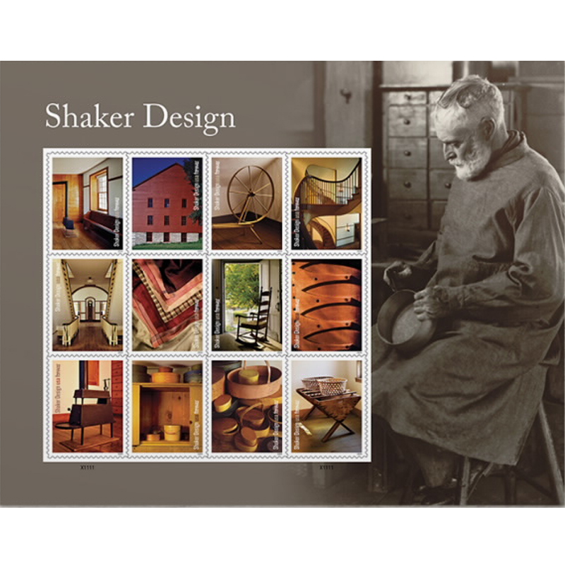 2024 Shaker Design Forever Stamps, Sheet of 12Forever 9.99c|Multiple Stamp Designs - Image 1