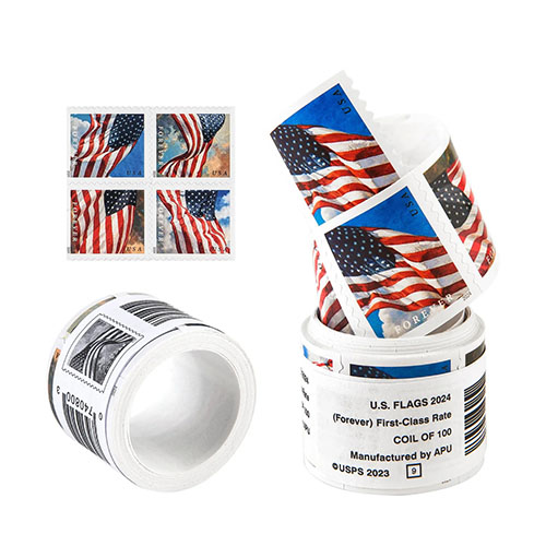 2024 USPS Forever American Flag Stamps Rolls - Image 2