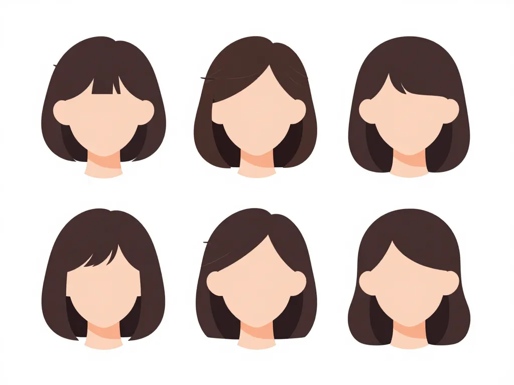 Diagramme coupe courte femme moderne 2024 morphologie cheveux