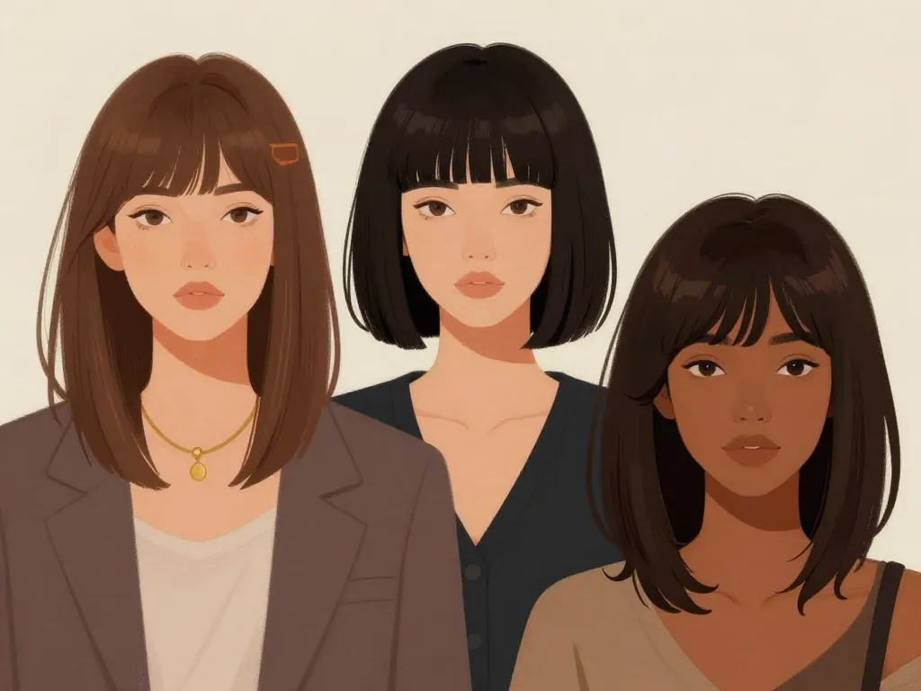 coupe shaggy mi long frange couleur et style