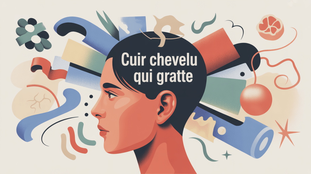 cuir chevelu qui gratte signification illustration vectorielle