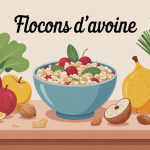 flocons d avoine valeur nutritionnelle bol fruits noix