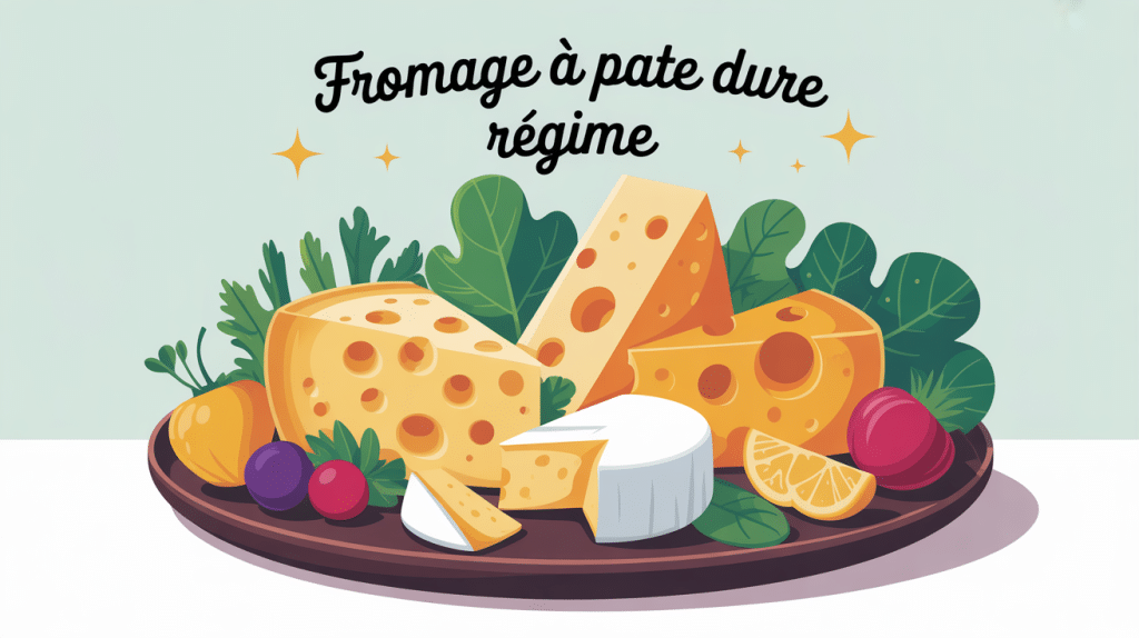 fromage a pâte dure regime, assiette équilibrée Comté Emmental Parmesan et légumes