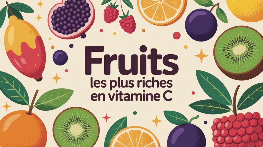 illustration de fruit plus riche en vitamine c