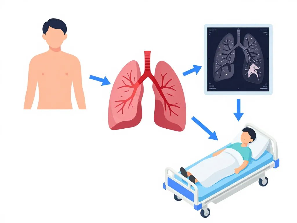 diagramme processus lobectomie opération poumon