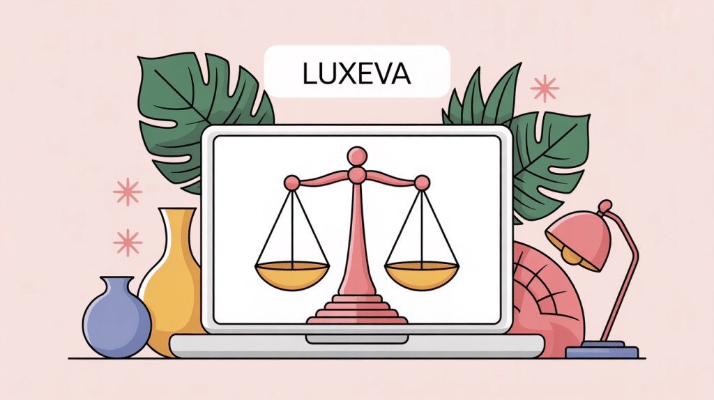 Illustration Luxeva fiabilité marque en ligne
