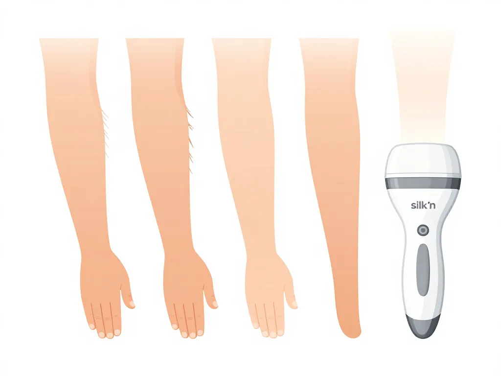silk'n avis avant après épilation lumière pulsée