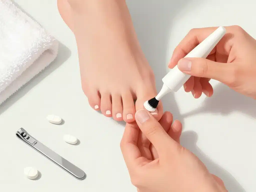 Traitements ongles des pieds jaunes