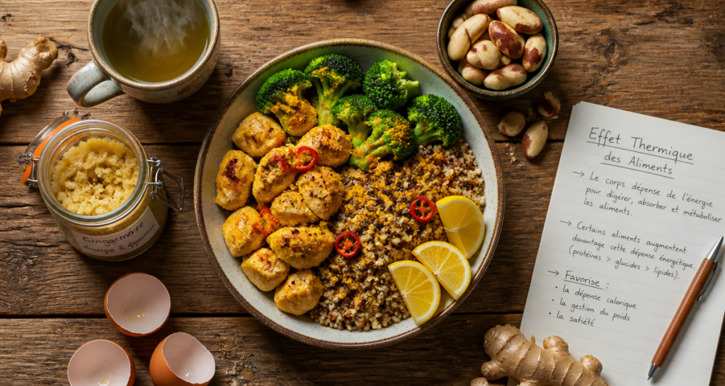aliments qui boostent le métabolisme bowl poulet brocoli