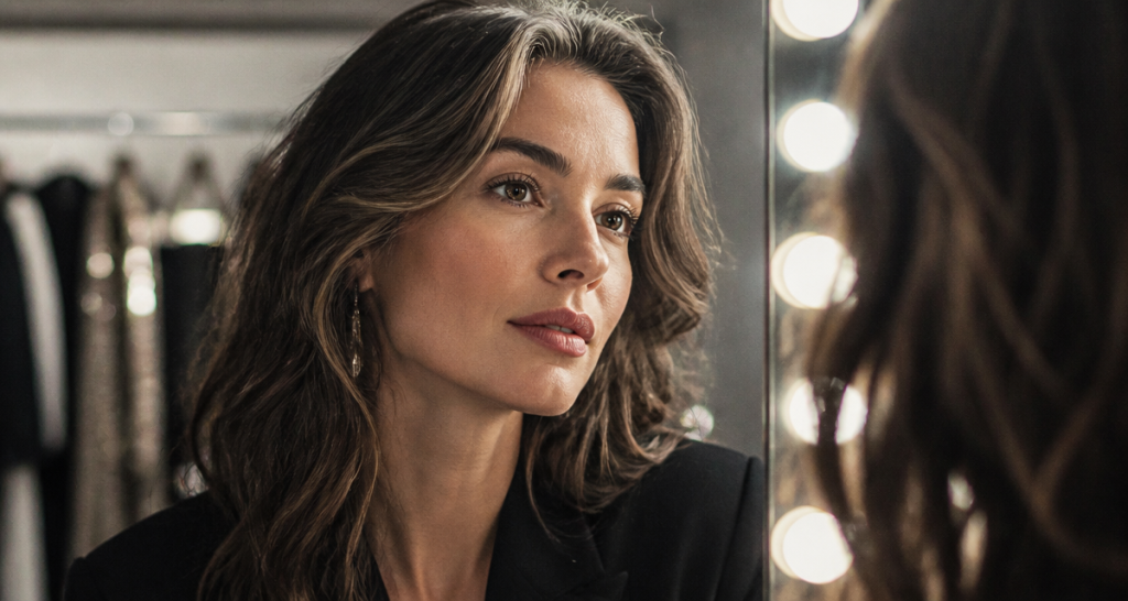 cheveux blanc a 30 ans signification portrait femme