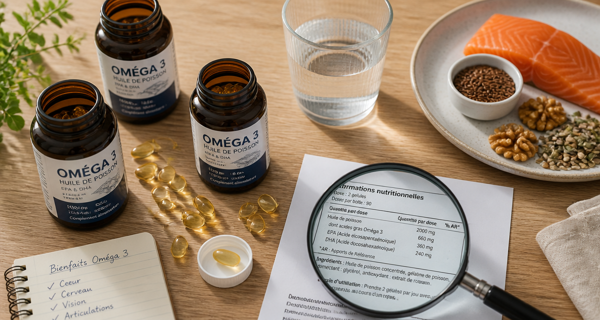combien de gelule omega 3 par jour flacons et aliments