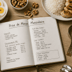 prise de masse musculaire table sportive aliments