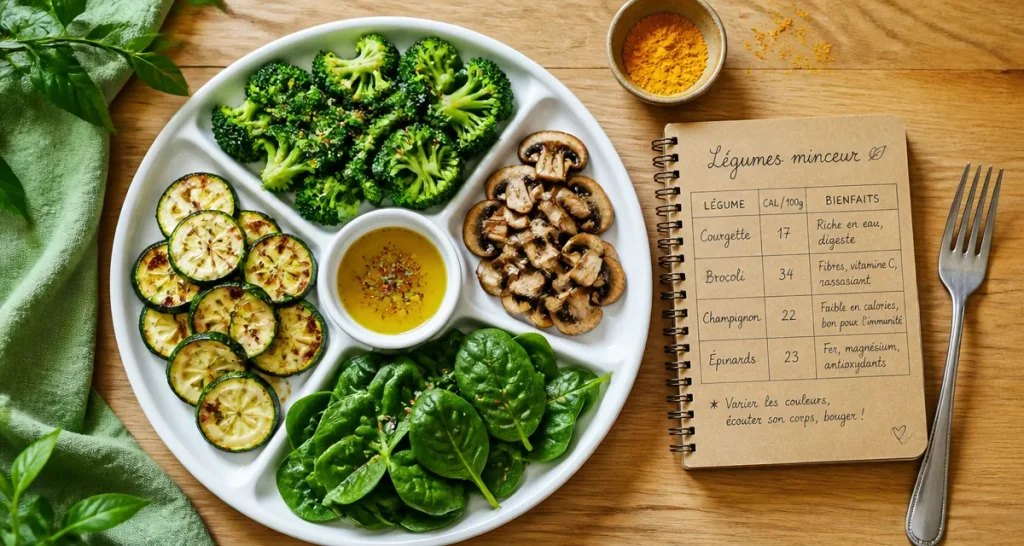 Meilleur legume pour maigrir, légumes à 15 kcal pour 100g