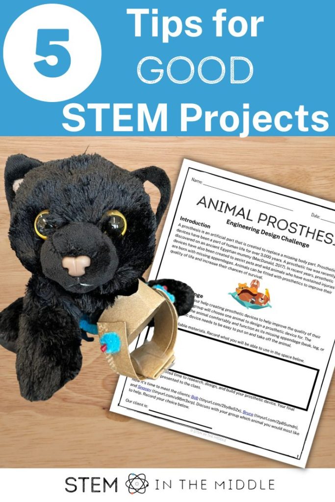 This blog gives tips for identify good STEM projects for middle school STEM teachers.