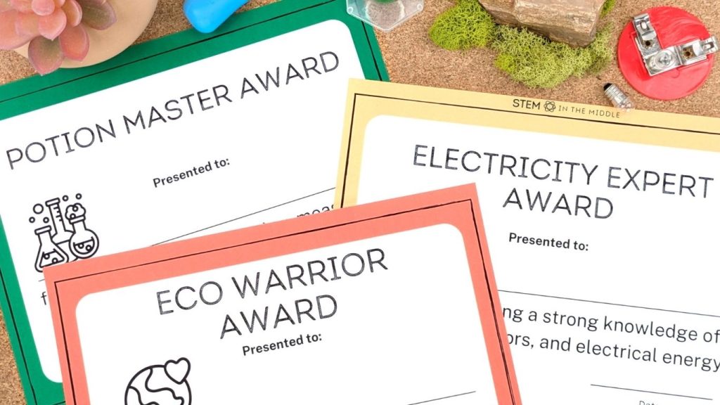 Recognize achievement with science award certificates! Perfect for end-of-year ceremonies, competitions, and classroom celebrations. Easy to customize and print!