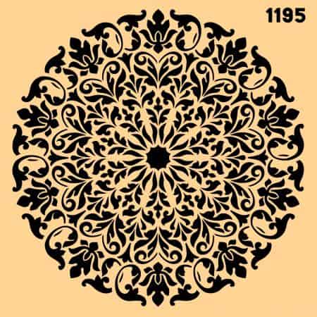 Mandala Schablone | 1195