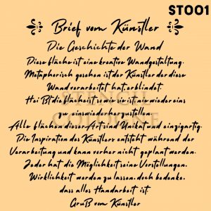 Brief vom Künstler | ST001