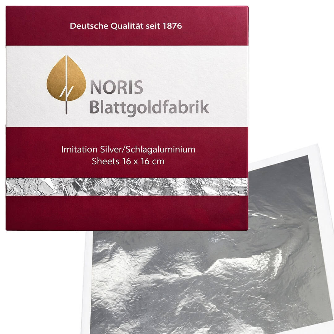 Schlagmetall 16 x 16cm | GOLD - ALUMINIUM – Bild 2