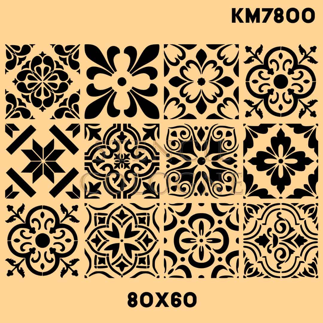 Orientalisches Fliesenmuster - 80x60 | KM7800