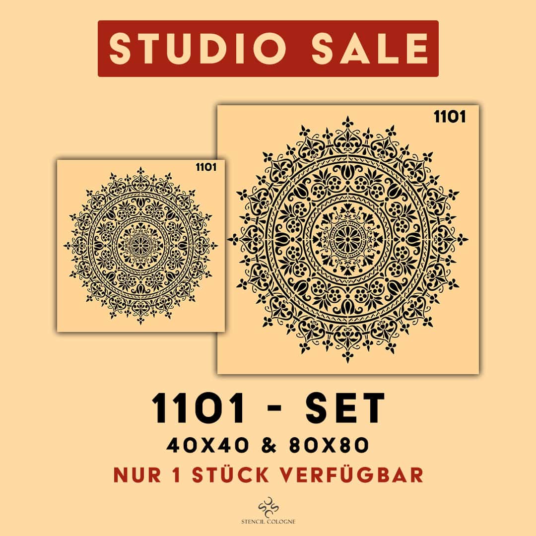 Mandala 1101 – Set 40×40 & 80×80 cm | Studio Sale