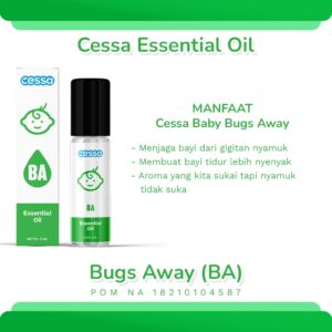 Cessa Bugs Away - Minyak Telon Anti Nyamuk Essentail Oil Untuk Menjaga Bayi Dari Gigitan Nyamuk