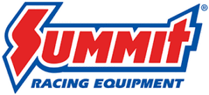 Car showcasing Summit Racing Equipment at Mustang Week event.