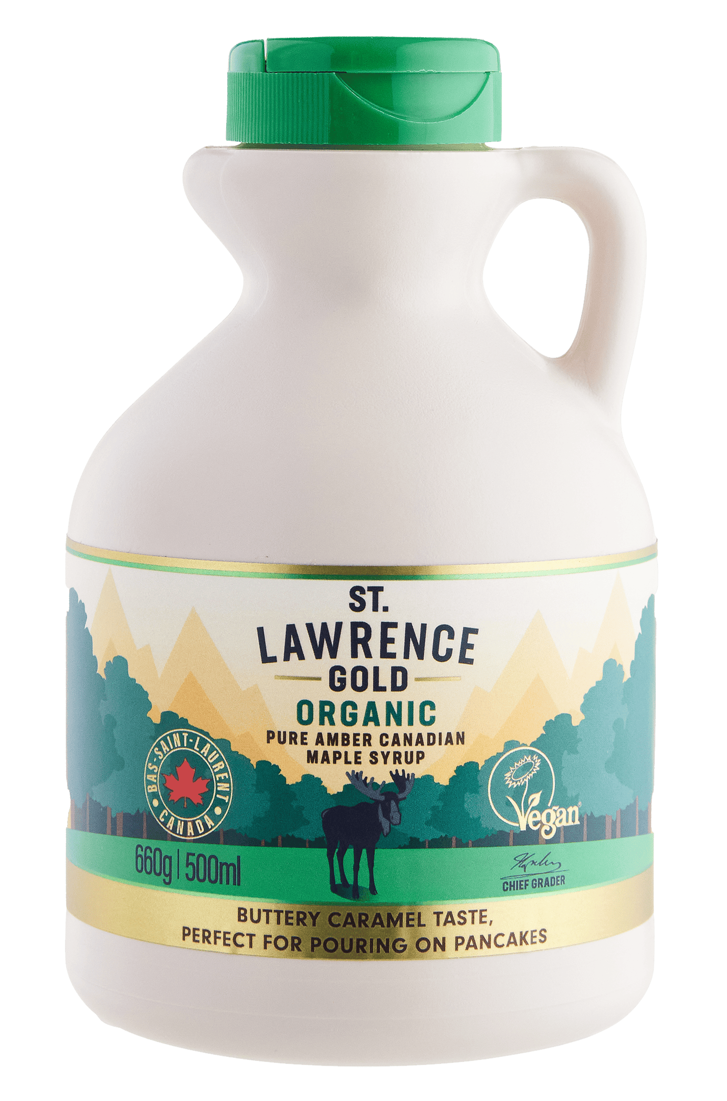 Organic Amber Maple Syrup - Pure Canadian Maple, Vegan & Gluten-Free.
