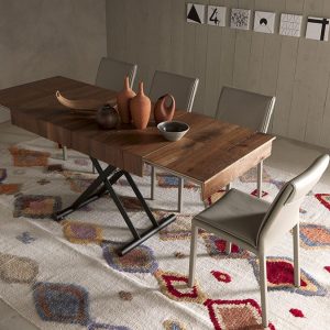 Tavolino Trasformabile saliscendi Double