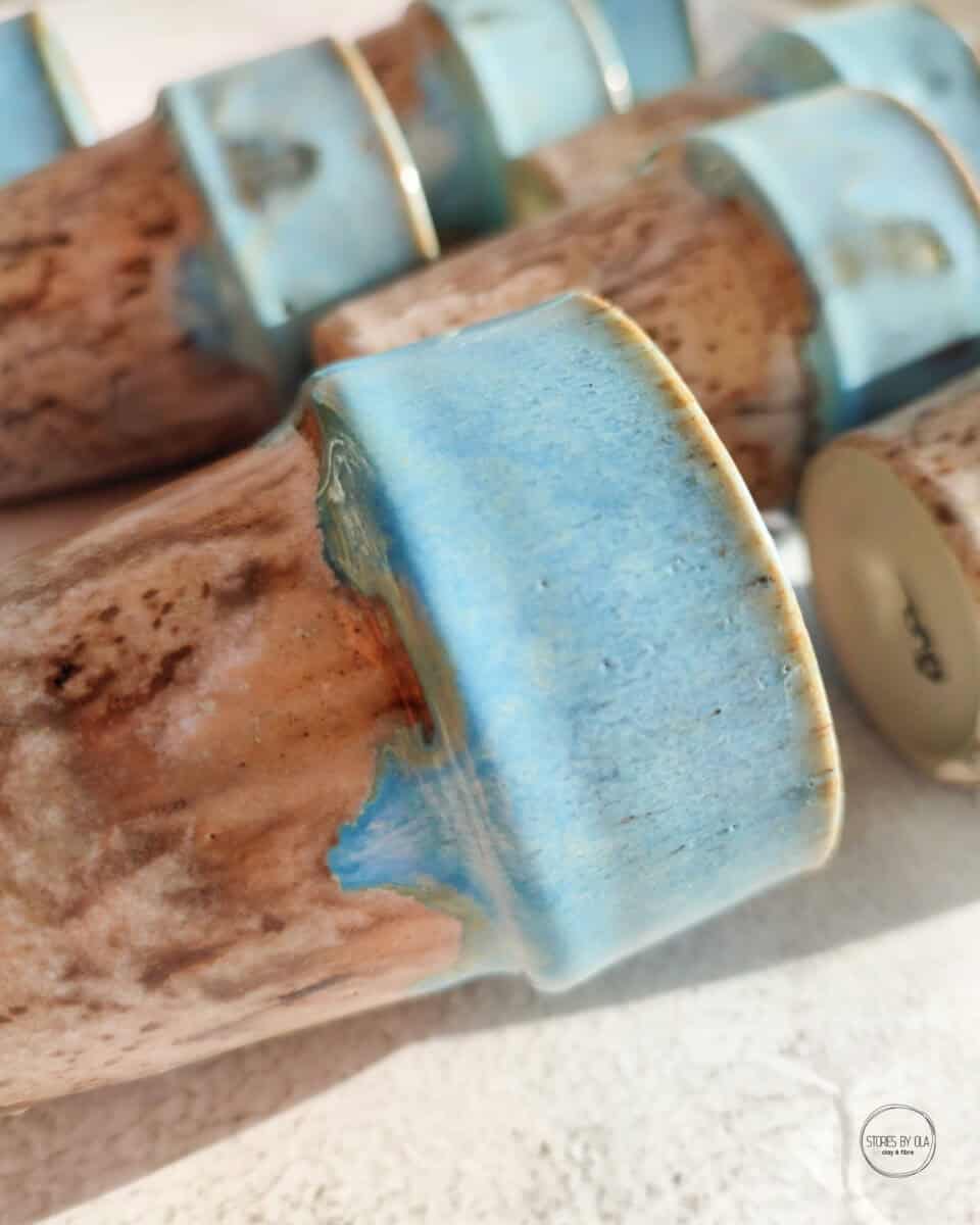 stacking cup in coastline