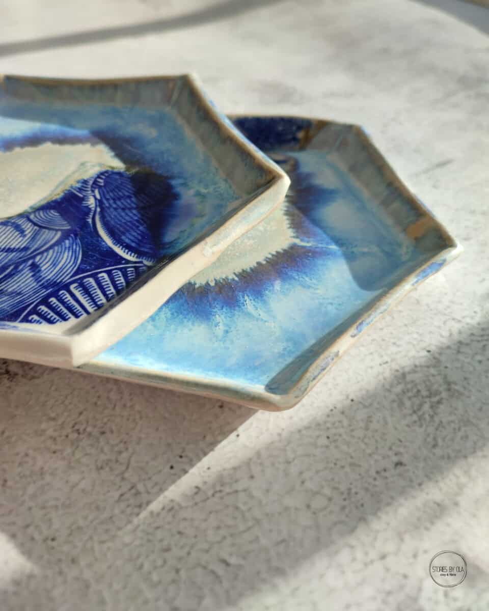 shell tattoo hexagonal trays